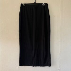 Vintage Honors Apparel Black ribbed Women's midi Skirt medium